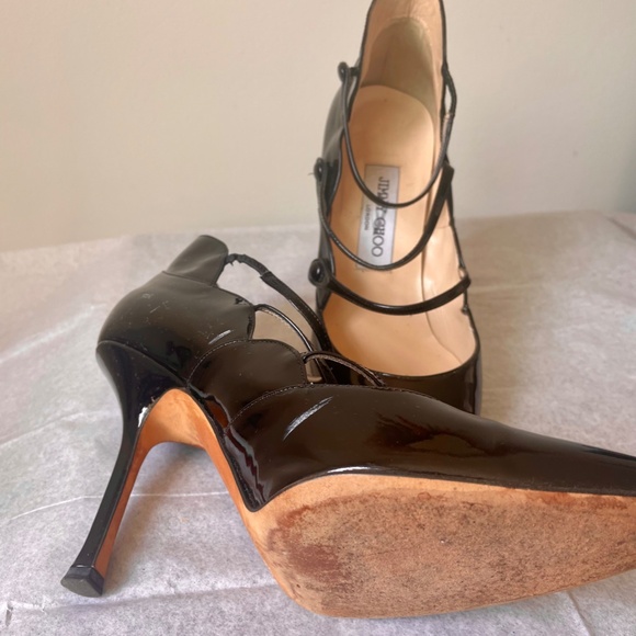 Jimmy Choo London black Vero "38" Made in Italy Heels Pumps Stilettos - Picture 3 of 4